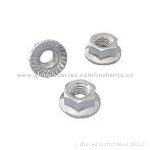 High-quality Flange Nuts from China, Made of SS200/SS201/SS202/SS304 Material